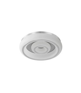 Plafón Paris 66w blanco/plata