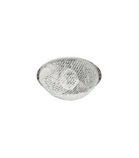 Plafon Hemisferio cristal/cromo 25xg9