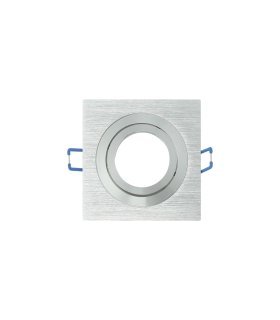 Empotrable Orientable Cenote 1xGU10 Cuadrado aluminio/cromo