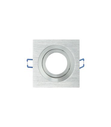 Empotrable Orientable Cenote 1xGU10 Cuadrado aluminio/cromo