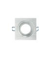 Empotrable Orientable Cenote 1xGU10 Cuadrado aluminio/cromo