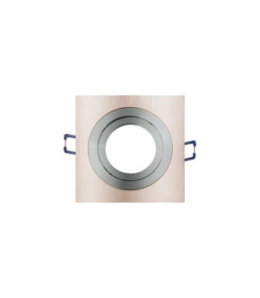 Empotrable Orientable Cenote 1xGU10 Cuadrado champán/cromo