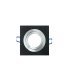 Empotrable Orientable Cenote 1xGU10 Cuadrado wengue/cromo