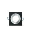 Empotrable Orientable Cenote 1xGU10 Cuadrado wengue/cromo