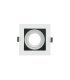 Empotrable Orientable Cenote 1xGU10 Cuadrado blanco/negro