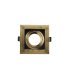 Empotrable Orientable Cenote 1xGU10 Cuadrado cuero/negro