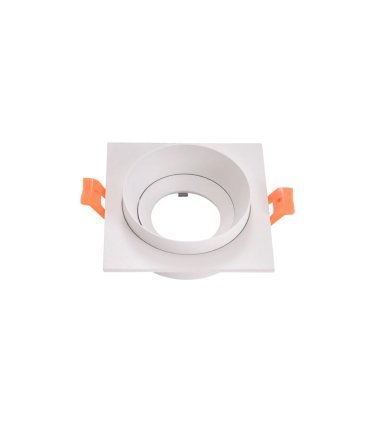 Empotrable Orientable Doong 1xGU10 cuadrado blanco