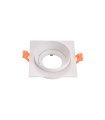 Empotrable Orientable Son Doong 1xGU10 cuadrado blanco