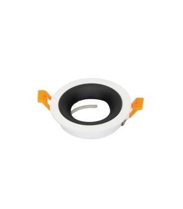 Empotrable Orientable Anou 1xGU10 Redondo blanco/negro