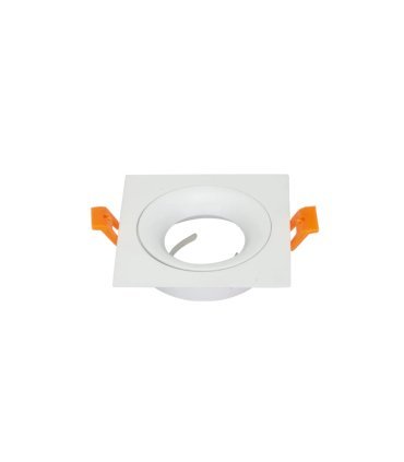 Empotrable Orientable Anou 1xGU10 cuadrado blanco