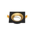 Empotrable Orientable Anou 1xGU10 cuadrado negro/oro