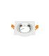 Empotrable Orientable Anou 1xGU10 cuadrado blanco/cromo