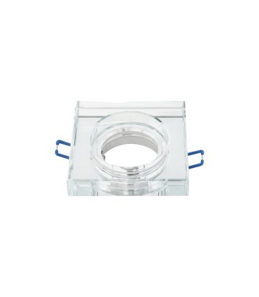 Empotrable Cristal Solna 1xGU10 cuadrado grosor 2 cm transparente