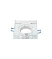 Empotrable Cristal Solna 1xGU10 cuadrado grosor 2 cm transparente