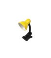 Flexo de Escritorio Amarillo con Pinza y Casquillo E27 Flexible y Orientable