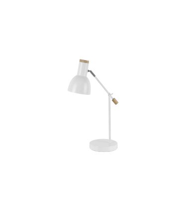 Flexo Tejo 1xe27 blanco/haya orientable
