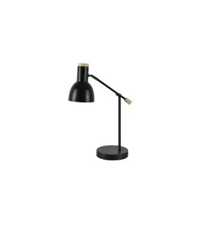 Flexo Tejo 1xe27 negro/haya orientable