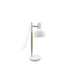 Flexo Basil 1xe14 blanco/haya articulable y orientable 350º