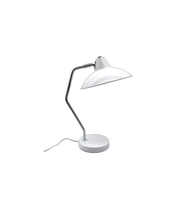 Flexo Elian 1xe27 blanco/cromo orientable y articulable