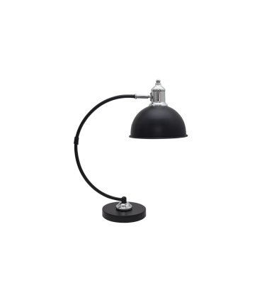 Flexo Luján 1xE27 negro brillo/cromo 46x15x36 cm