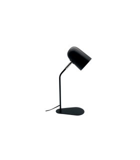 Flexo Didac 1xe14 negro orientable y articulable