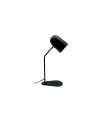 Flexo Didac 1xe14 negro orientable y articulable