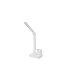 Flexo LED Bosco 6W blanco regulable y plegable con portalápices y soporte para móvil